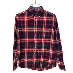 Simply Southern Casual Checkered Long Sleeve‎ Collared Shirt Multicolor Size S